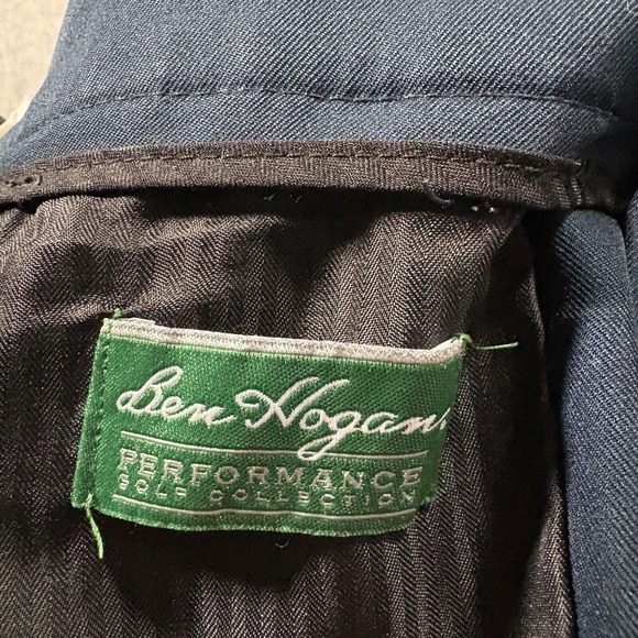 Ben Hogan Men's Performance Golf Shorts Size 36 Navy Blue Chino Flat Front Sport - Picture 3 of 8